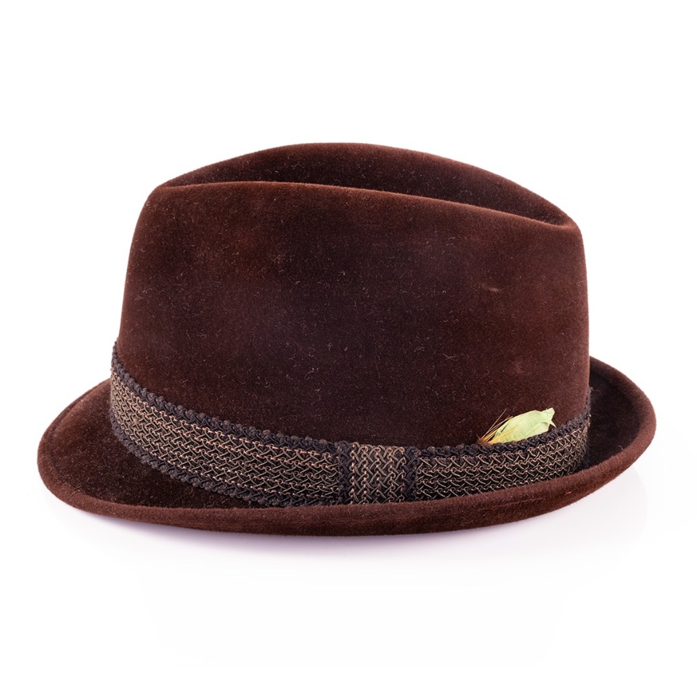 Caxton Fifth Ave. Men's Brown Fedora Vintage Hat